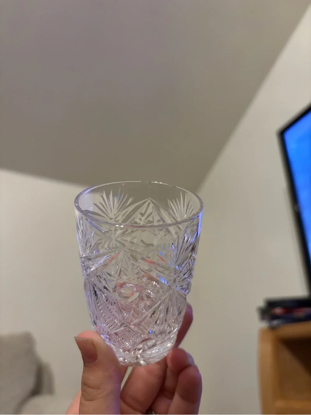 Russian Cut Crystal Shot Glasses - Clear (Set of 6)